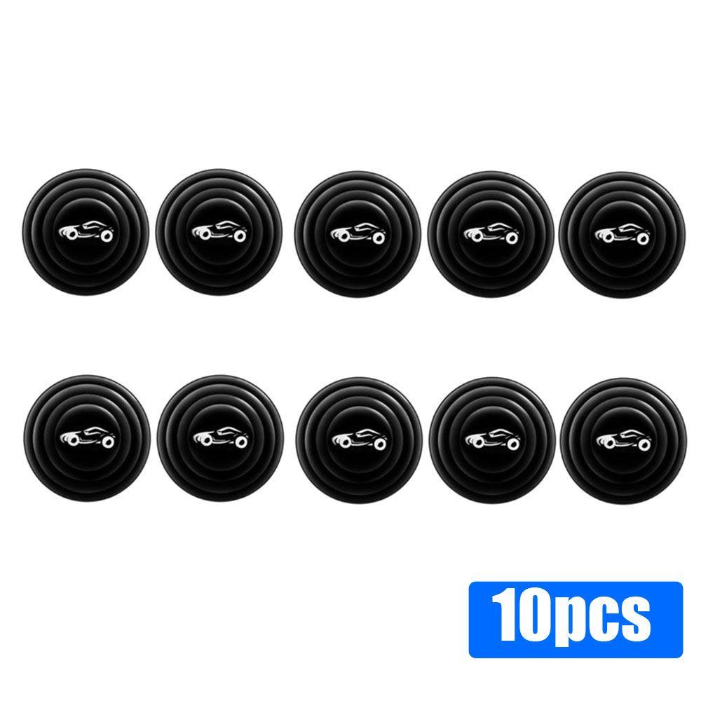 ภาพสินค้าHARRIETT 10PCS Bumper Stickers Universal Car Door Shock Absorber Gasket Car Door Protector Sound Insulation Mat Car Accessories Durable Shockproof Buffer Cushion Thickening Shock Absorbers จากร้าน harriett.th บน Shopee ภาพที่ 6