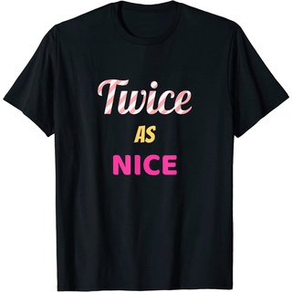 เสื้อยืดโอเวอร์ไซส์เสื้อยืด พิมพ์ลายศิลปินเกาหลี Twice As Nice Twice สําหรับผู้ใหญ่S-3XL