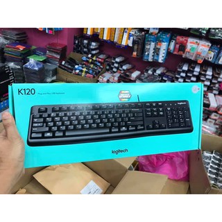 ส่งจากไทย คีย์บอร์ด Keyboard Logitech K120 แบบมีสาย คุณภาพสูง พร้อมส่ง