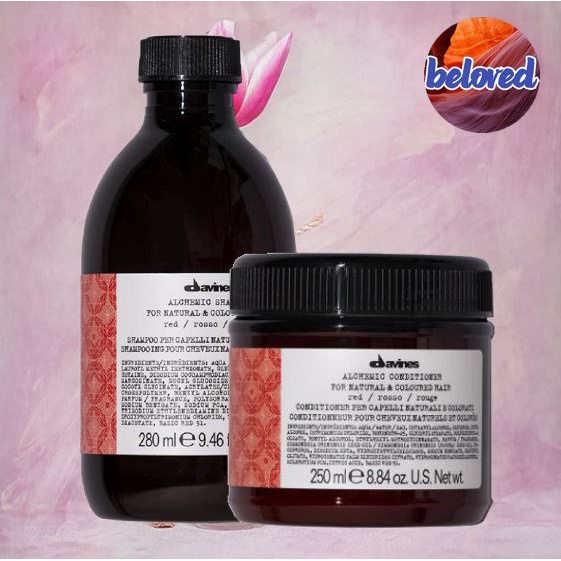 davines-alchemic-shampoo-red-conditioner-red-280-250-ml-แชมพู-ครีมนวดผม-สำหรับเติมเม็ดสีแดง