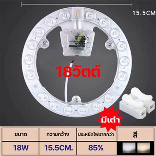 ภาพหน้าปกสินค้าแผงไฟแม่เหล็กเพดาน วงจรแอลอีดีกลม LED 18W แสงขาว/แสงวอร์ม ที่เกี่ยวข้อง