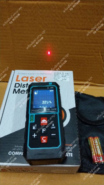 เครื่องมือวัดระยะ-เลเซอร์วัดระยะดิจิตอล-100-เมตร-พร้อมระดับน้ำ-laser-distance-meter-n-100