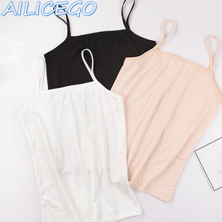 Ailicego เสื้อสายเดี่ยวลําลอง เข้ารูป ใส่สบาย สีพื้น แฟชั่นฤดูร้อน สําหรับผู้หญิง