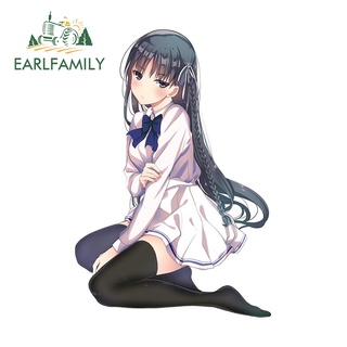 Earlfamily สติกเกอร์ไวนิล กันแดด ลาย Classroom of The Elite Horikita Kaoru ขนาด 13 ซม. x 8.9 ซม. สําหรับติดตกแต่งหน้าต่างรถยนต์