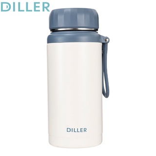 Diller 1000ml/1200ml/1500ml Large Vaccum Thermos Flask Water Bottle Stainless Steel with Tea Filter Leakproof Drinking Bottle MLH8979