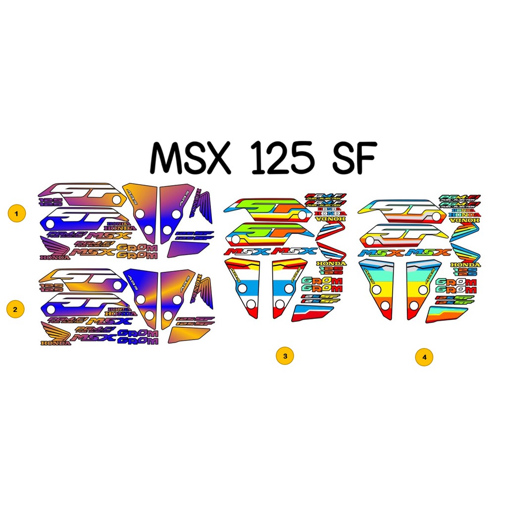 สติกเกอร์ติดรถ รุ่น MSX 125SF | Shopee Thailand
