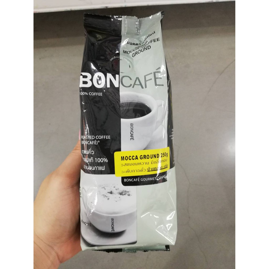boncafe-บอนกาแฟ-กาแฟคั่วชนิดเม็ดและบด-250g-espresso-mocha-morning-all-day-มีของพร้อมส่ง