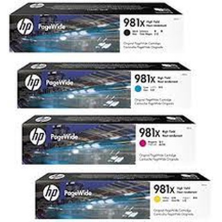 HP 981X PageWide Enterprise Color 556dn/556xh/MFP 586z/MFP 586f ตลับหมึกอิงค์เจ็ท ของแท้