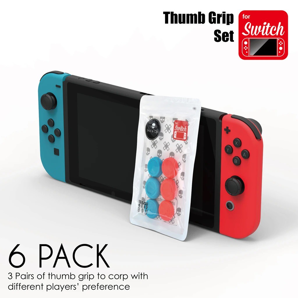 ภาพหน้าปกสินค้าSkull & Co. Thumb Grip Set for Nintendo Switch (ที่ครอบปุ่ม joy con)(จุก switch)(ที่ครอบอนาล็อก joy con)(จุกจอยคอน) จากร้าน tigergames บน Shopee