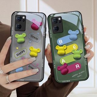 Dmy เคสโทรศัพท์มือถือกระจกนิรภัย ลายน่ารัก สําหรับ OPPO Reno 7 pro 8 8Z 8T 6z 7z 6 5 5Z 2F 3 4 2 R17 R15 R9S R11S Find X X2 X3 X5