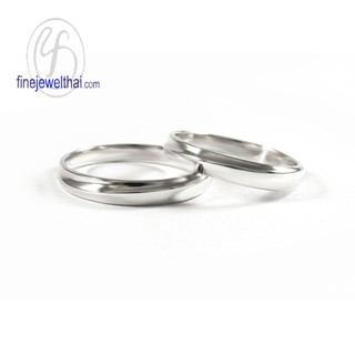 Finejewelthai แหวนคู่-แหวนเงินแท้-แหวนหมั้น-แหวนแต่งงาน-Couple-Silver-Wedding-Ring - RC119800