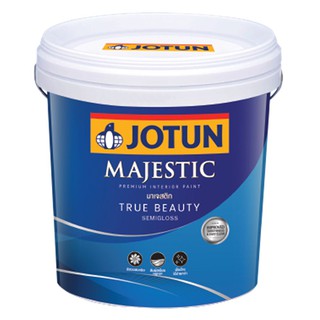 สีน้ำทาภายใน JOTUN MJ TRUE BEAUTY BASE C กึ่งเงา 2.5 แกลลอน สีทาทับหน้าสำหรับงานภายใน มีมาตรฐาน Eco Health ปราศจากสารเคม