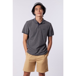 ESP เสื้อโปโลลายเฟรนช์ชี่ ผู้ชาย สีเทา | Frenchie Polo Shirt | 3240
