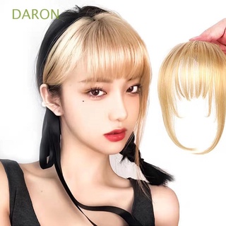 Daron กิ๊บติดผมหน้าม้าสังเคราะห์ ไร้รอยต่อ 3D พร้อมผ้าลินินปลอม