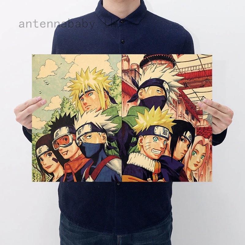 โปสเตอร์กระดาษพิมพ์ลายการ์ตูน Naruto