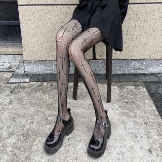 🔥Sale🔥ถุงน่องลายไม้กางเขน Socks Tights Gothic พร้อมส่ง