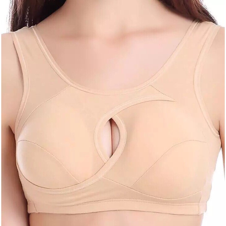 สินค้าพร้อมส่งจากไทย-angle-bra-n118-บราสปอร์ต-ไม่มีโครง-รูระบายด้านหน้า