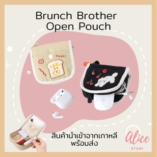 • พร้อมส่ง • บรันช์บราเธอร์ส 🍒🐱 กระเป๋าใบเล็ก Brunch Brother Open Pouch