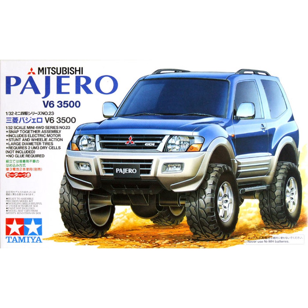 Mini 4WD Tamiya 1 32 TA19023 MITSUBISHI PAJERO V6 Shopee
