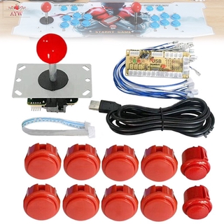 Arcade Button Game Usb Encoder Pc จอยสติ๊กควบคุมเกม Diy สําหรับ Mame Jamma Games