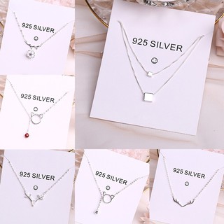 ภาพหน้าปกสินค้าS925 sterling silver animal necklace sexy Clavicle Kalung Simple women Jewelry ซึ่งคุณอาจชอบสินค้านี้