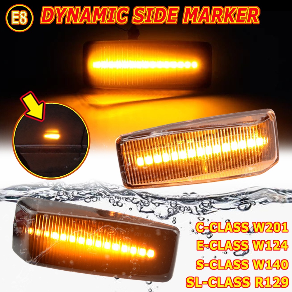 Car Dynamic Turn Signal LED Sequential Light For Benz C E S SL CLASS