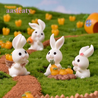 Aasleaty ตุ๊กตากระต่ายน่ารัก ขนาดเล็ก สําหรับตกแต่งสวนบอนไซ