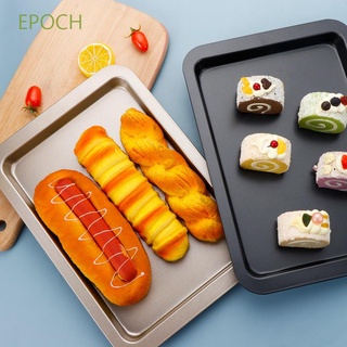 Epoch ถาดเหล็กคาร์บอนทรงสี่เหลี่ยมไม่ติดพิซซ่าปลอดสารพิษ Diy สําหรับทําเบเกอรี่พิซซ่าปลอดสารพิษ