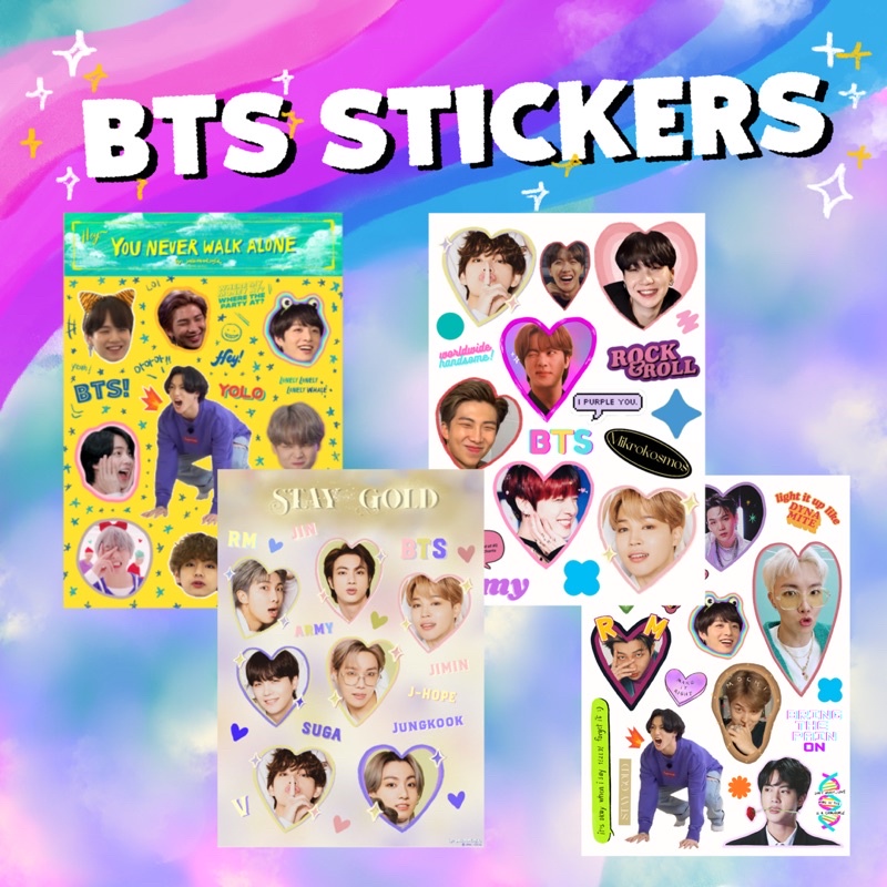 Sticker BTS | สติ๊กเกอร์ bts ไดคัท A5 | Shopee Thailand