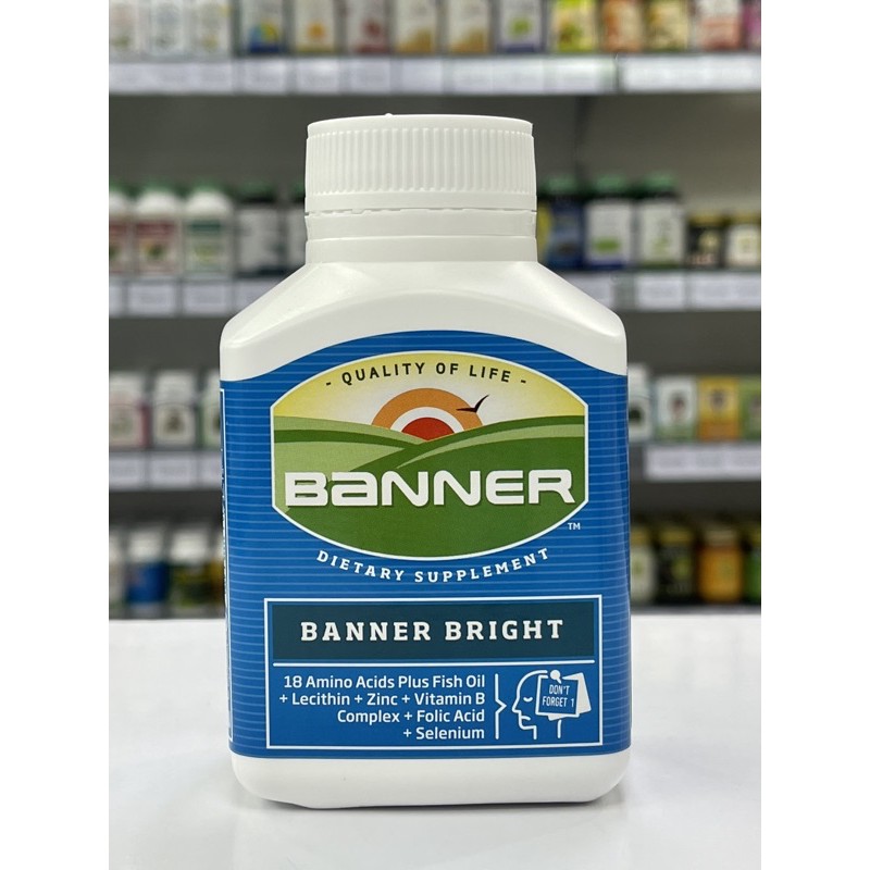 Banner แบนเนอร์ Bright ,Protein ,Chlorophy , vitamins&minerals เสริม ...