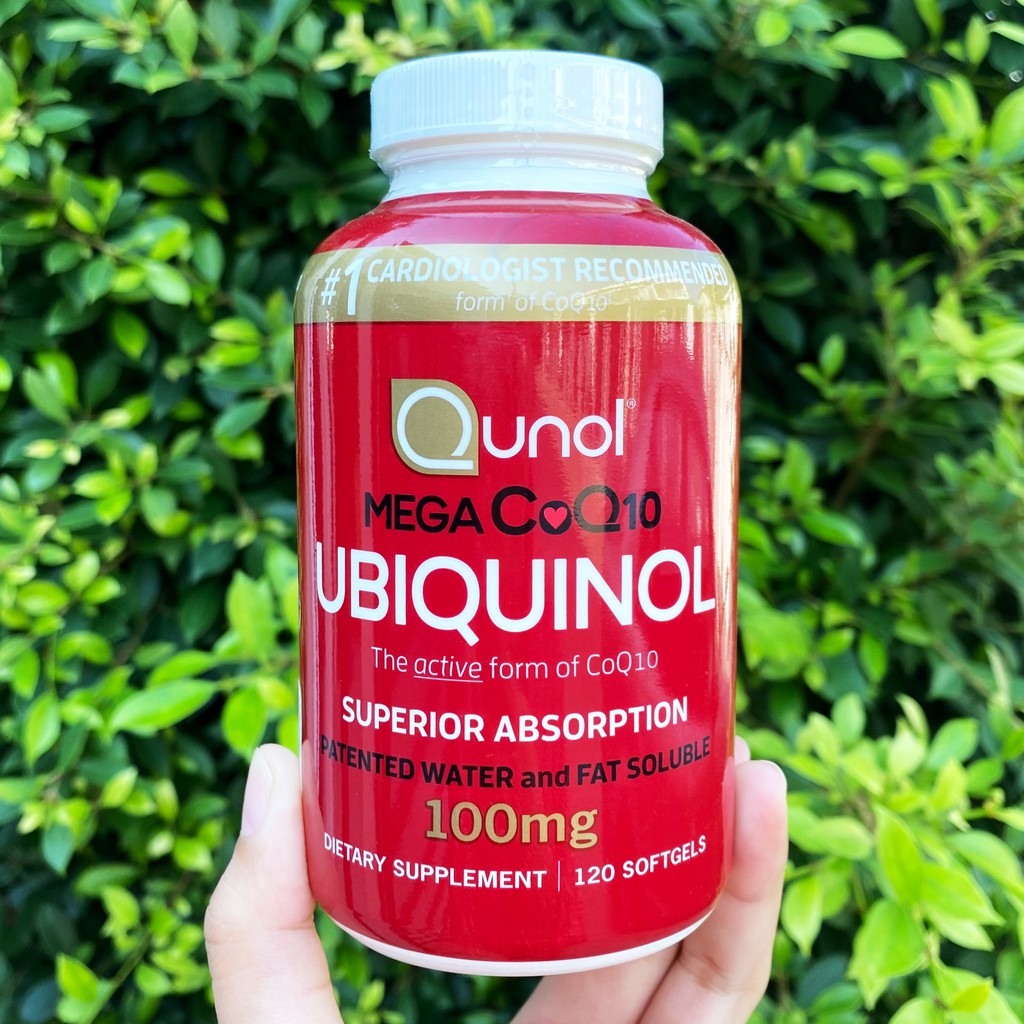 Mega CoQ10 Kaneka Ubiquinol™ 100 mg* 120 ซอฟท์เจล (Qunol®) ยูบิควินอล