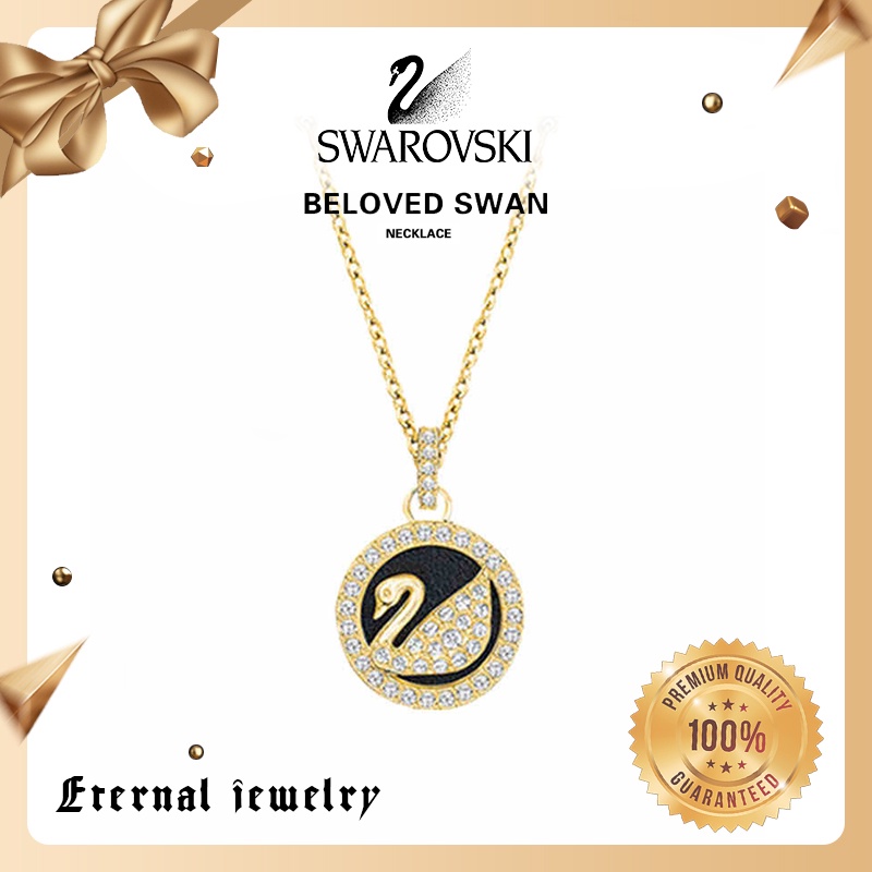 swarovski-ของแท้-สร้อยคอ-swarovski-swan-necklace-สวารอฟสกี้-สร้อยคอหงส์-สร้อยคอผู้หญิง-สร้อยswarovskiแท้