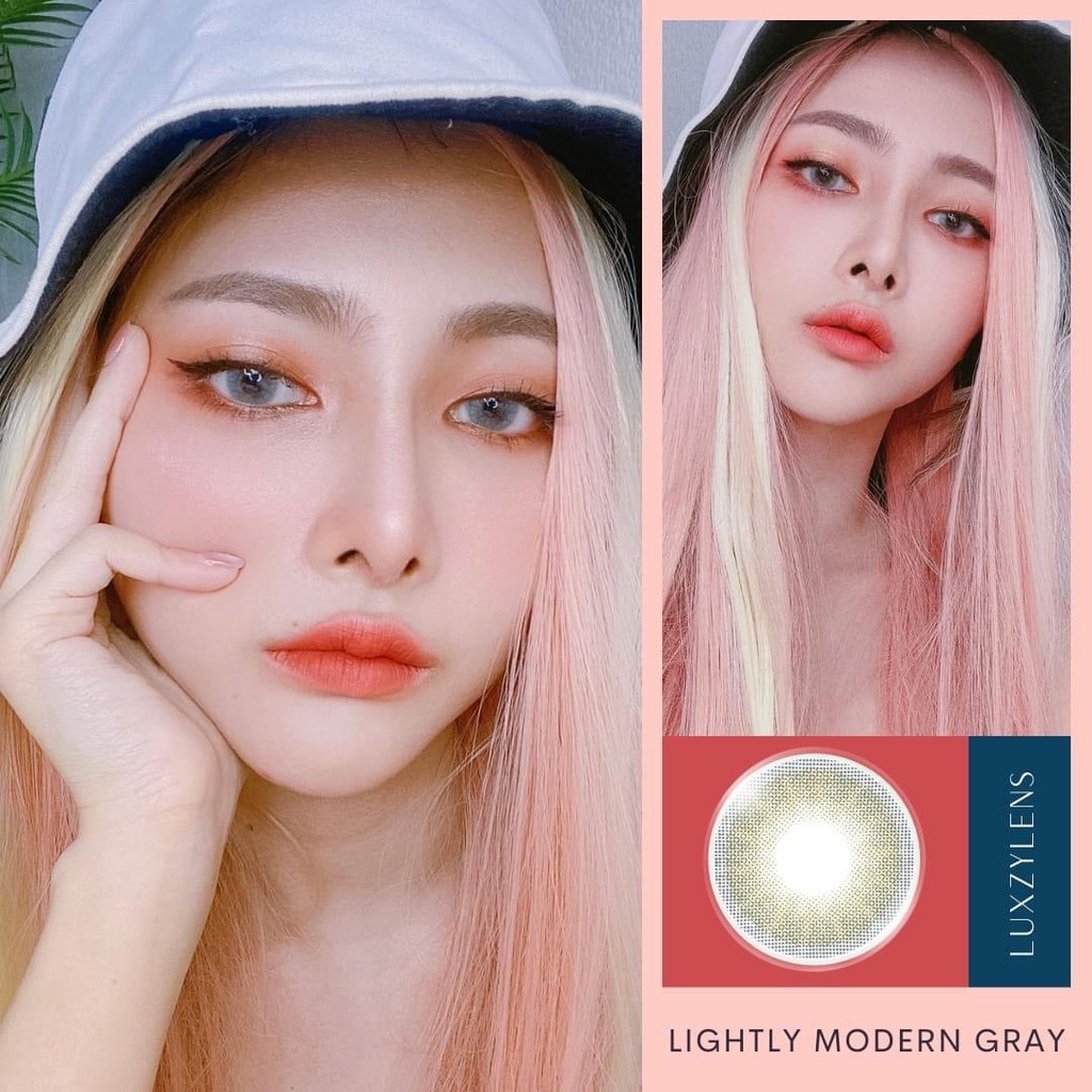 คอนแทคเลนส์-lightly-modern-brown-gray-luxzylens-ขนาดมินิ-ขายดี