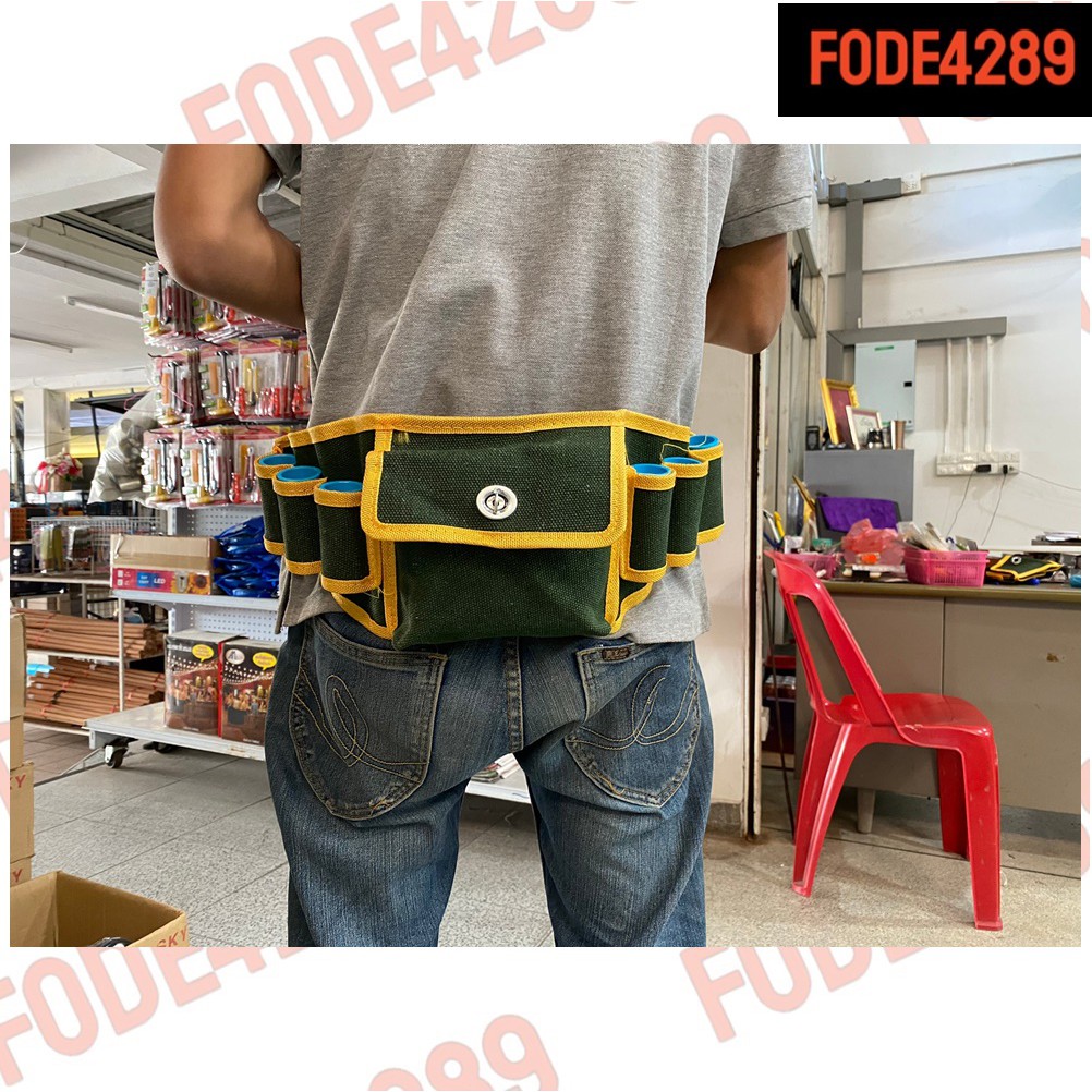 fude329-กระเป๋าเครื่องมือช่างคาดเอว-กระเป๋าเครื่องมือช่าง-ถูก-เข็มขัดช่าง-กระเป๋าช่างคาดเอว-multipurpose-waist-pocket