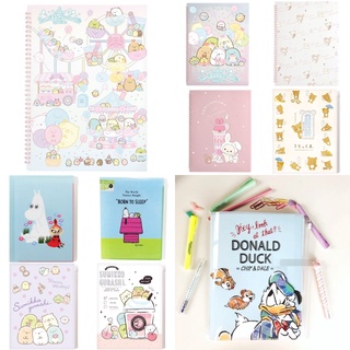 (แท้ญี่ปุ่น พร้อมส่ง) แฟ้มเอกสาร A4 รุ่น 6+1pocket ของแท้ญี่ปุ่น San-X, Disney, Moomin, Sanrio