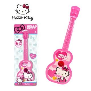 Hello Kitty ลิขสิทธิ์แท้ ของเล่น กีตาร์ 4 สาย ฮัลโลติตตี้ Guitar Ukulele 16x47x4.5 ซม กีตาร์เด็ก ดีดได้จริง