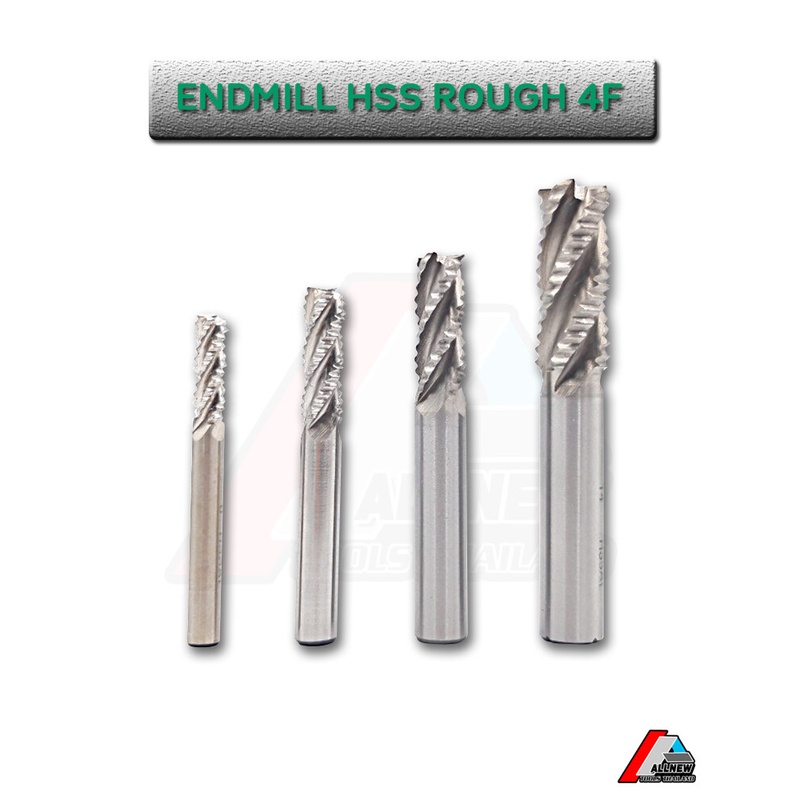 endmill-hss-rough-4f-เอ็นมิลไฮสปีดกัดหยาบ-4ฟัน-ดอกเอ็นมิล