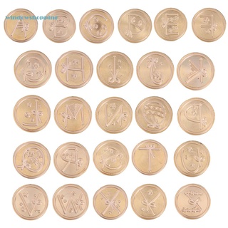 สินค้า Shop New Alphabet Letters Wax Sealing Stamp Head Round Copper Stamps Craft Decor