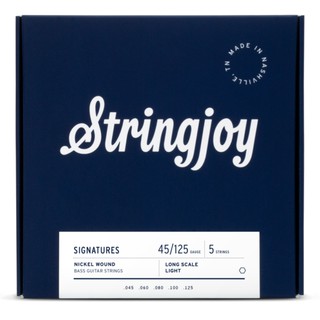 Stringjoy Signatures สายกีตาร์เบส 5 สาย แบบนิกเกิล Long Scale 45 - 125 (5 strings) **Made in USA**