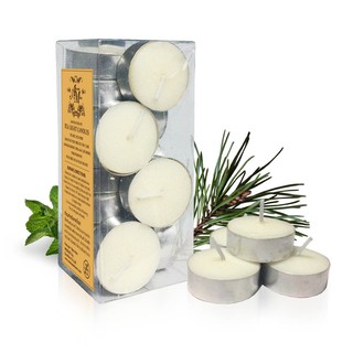 Aroma &amp; Moreเทียนสำหรับเตาอโรมา 15 ชิ้น เนื้อเทียนจากธรรมชาติ ไม่มีกลิ่น นาน 4ชม./Tea light Candle 15 Pcs/Pack Unscented