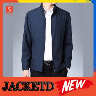 ภาพขนาดย่อของภาพหน้าปกสินค้าเสื้อแจ็คเก็ต คอปก-คอจีน สีกรมท่า เนื้อผ้าโพลีเอสเตอร์ มีซับใน (มี 5 ไซด์ M-3XL) จากร้าน jacketd บน Shopee