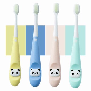 ราคาและรีวิวPANDAแปรงสีฟันเด็กลายแพนด้า พร้อมกล่องเก็บ แปรงสีฟันเด็กขนนุ่มแปรงสะอาด