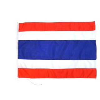 ธงชาติไทย ขนาด 150x225 ซม. พร้อมเชือกร้อย ผ้าร่ม เนื้อผ้าดี ราคาถูก