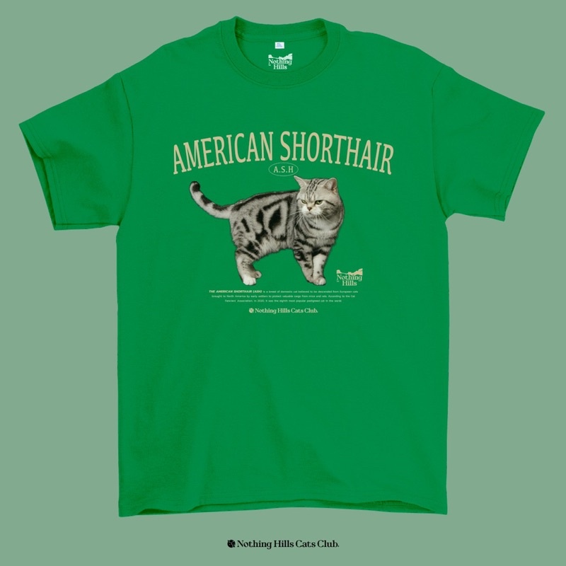 cod-เสื้อยืดลาย-american-shorthair-อเมริกันช็อตแฮร์-classic-cotton-unisex-by-nothing-hills