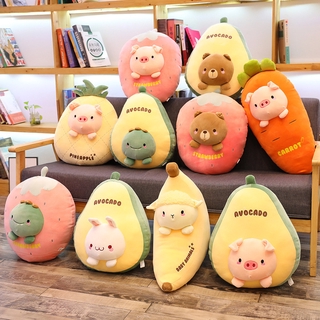 สร้างสรรค์น่ารักนุ่มนอนหมอนไดโนเสาร์หมูสีชมพูตุ๊กตาของเล่นตุ๊กตายาวของขวัญสาว