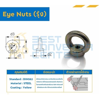 อายนัท (Eye nut) ซิ้งค์รุ้ง ขนาด M8-M24