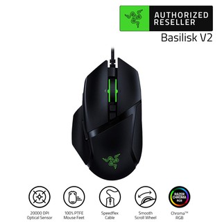 (เมาส์) Razer Basilisk V2 - (FPS OPTICAL MOUSE SWITCH)