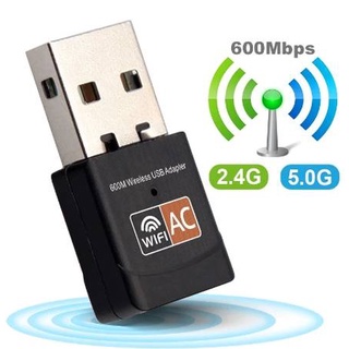 (ยกลัง  200 ตัว) ตัวรับสัญญาณ ไวไฟ USB Wifi  รับได้ทั้งความถี่ AC 2.4 GHz และ 5 GHz