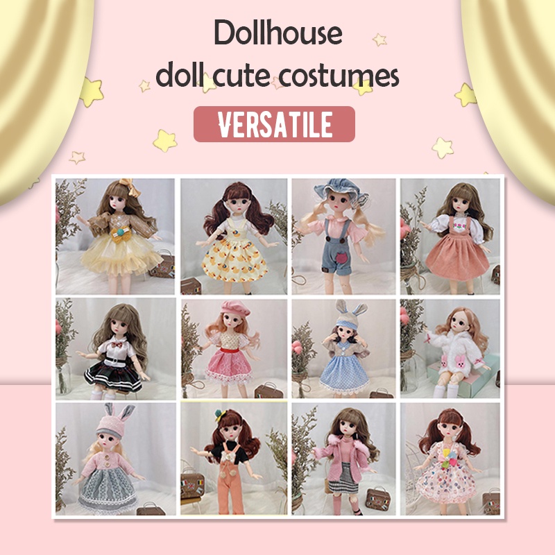 ราคาและรีวิวของเล่นเด็กเสื้อผ้าตุ๊กตา Bjd Doll 1/6 Princess Diy ขนาด 30 ซม. (ไม่มีตุ๊กตา) Dom