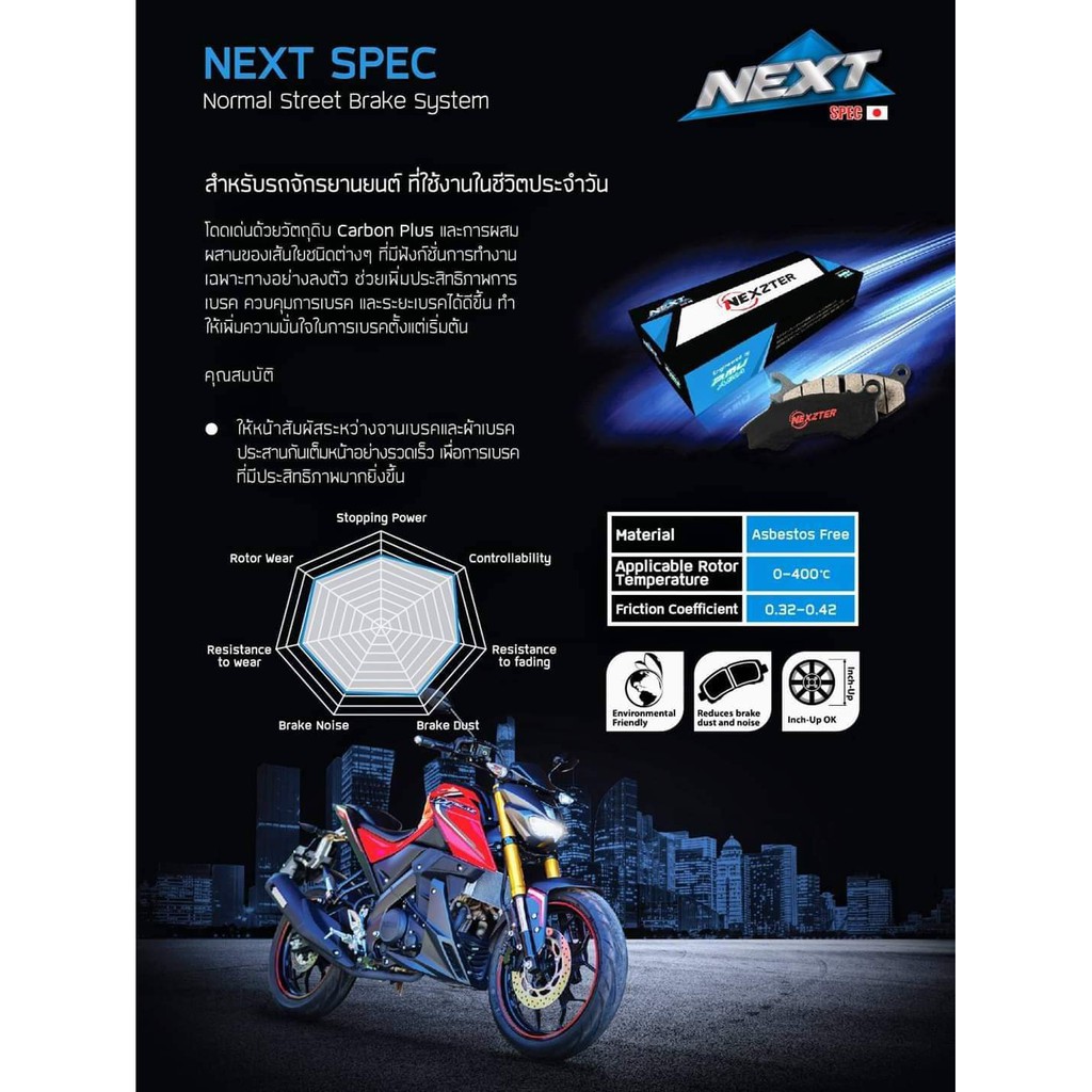 ผ้าเบรค-honda-new-pcx150-ปี18ขึ้นไป-pcx160